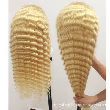 Peruvian 613 Blonde Colored Wig,Raw Virgin Transparent Hd Full Lace Human Hair Wig,100% Wig Human Hair Lace Front